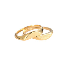 Afbeelding in Gallery-weergave laden, Ring combination universe enkel maantje (enkel bovenste)