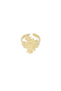 Ring golden leaf