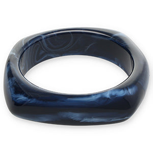 Armband resin donkerblauw