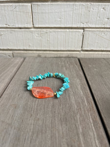 Armbandje Coral orange