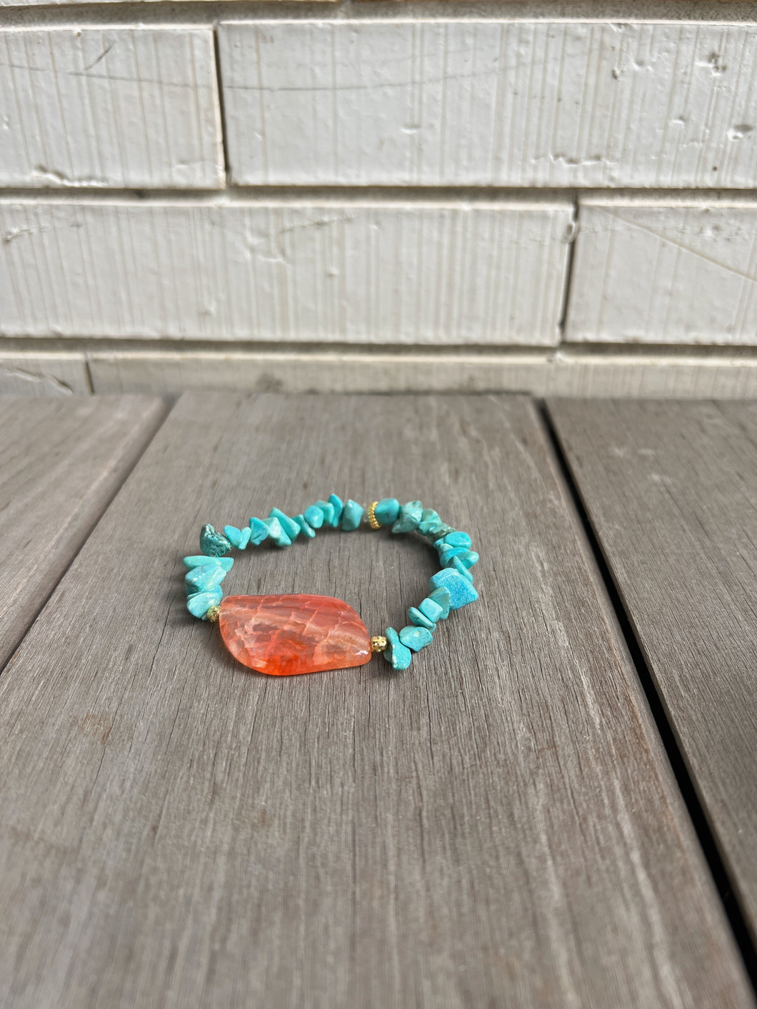 Armbandje Coral orange