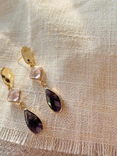Afbeelding in Gallery-weergave laden, Simplicity oorbellen crystal glass purple
