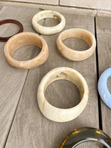 Marble look armbanden